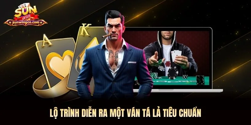 Lộ trình diễn ra một ván tá lả tiêu chuẩn Lộ trình diễn ra một ván tá lả tiêu chuẩn